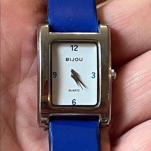 Bijou Women's Blue Silver Watch